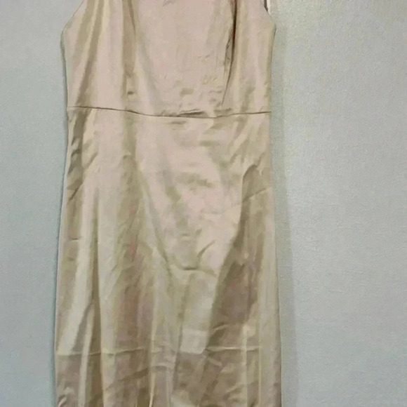 Lulus Kaisley Cream Satin Backless Midi Dress size L - Picture 3 of 6
